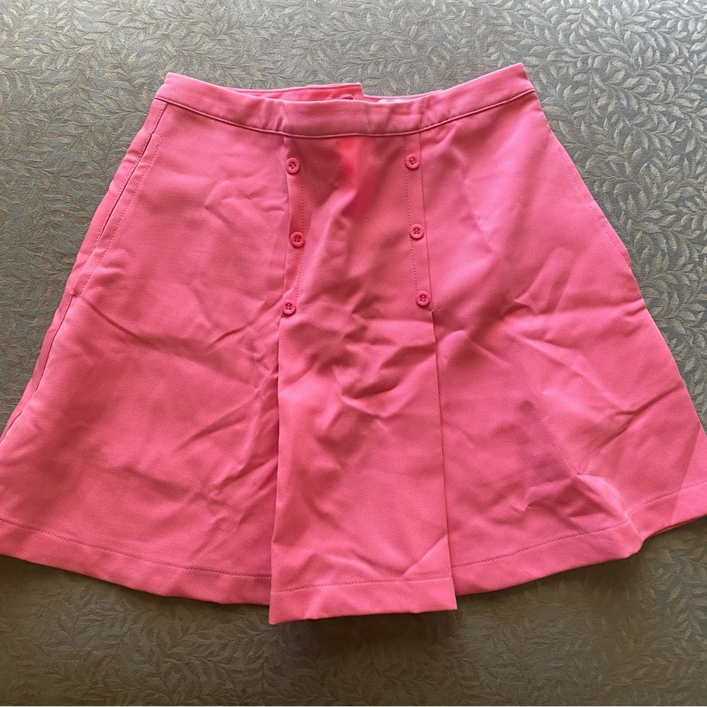 UNIF Pink pleated skirt
